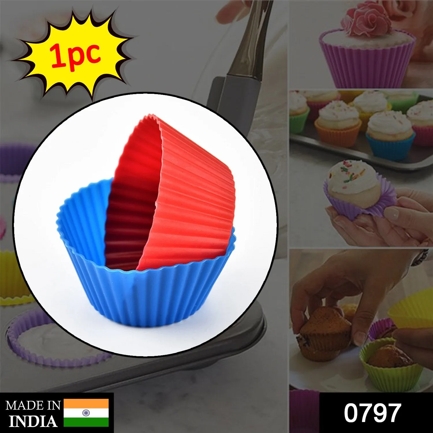 0797 Silicone Cup Cake Mould