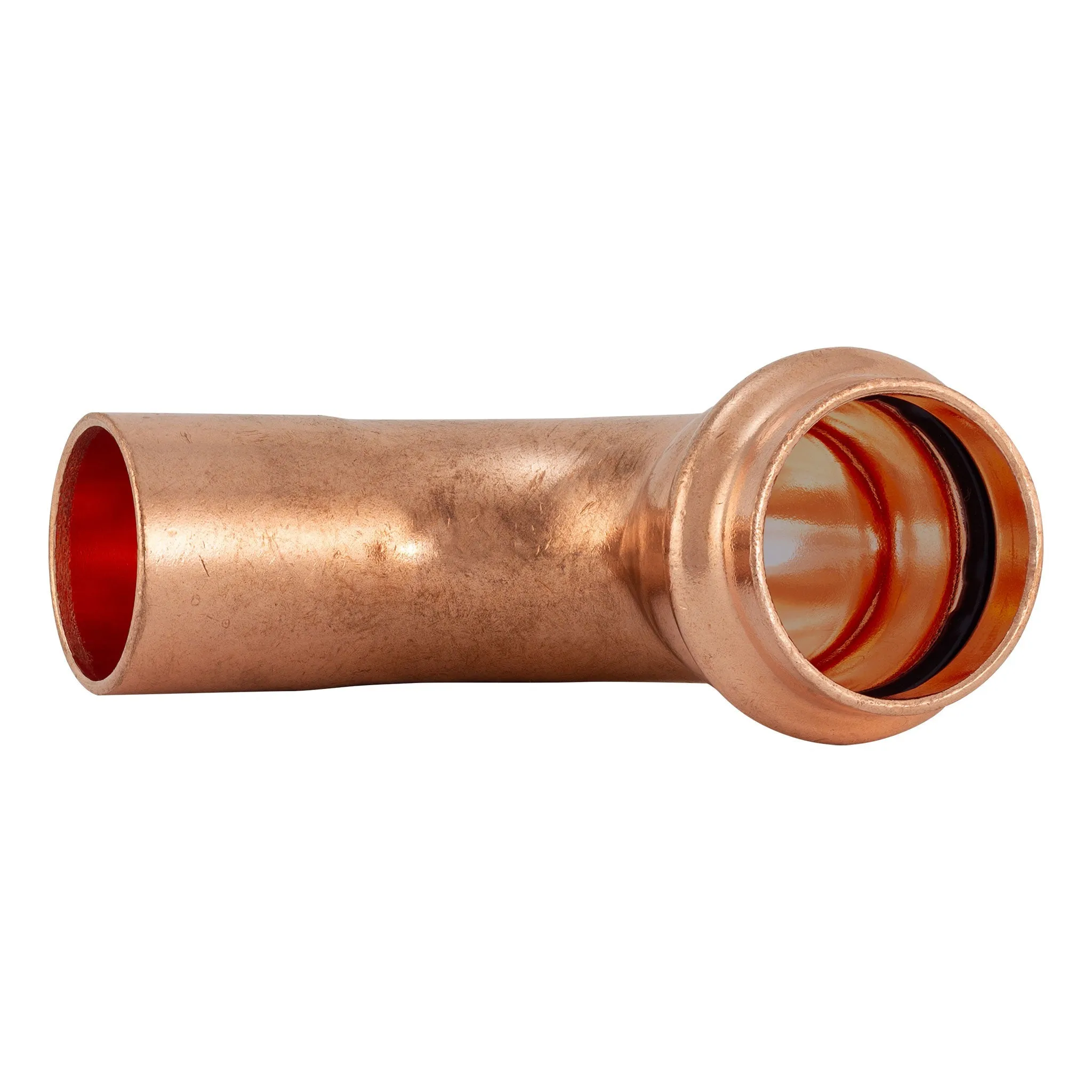 1-1/4" Press Copper 90° Street Elbow Fitting (P x FTG) Low Lead ProPress Compatible