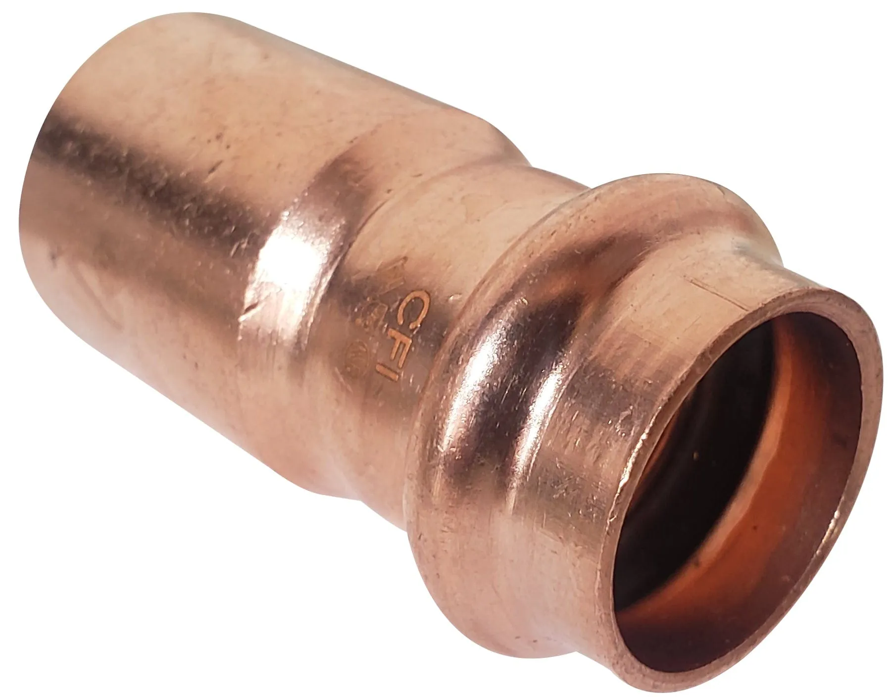 1-1/4" x 3/4" Press Fitting Reducer, Press x FTG, Copper, Low Lead