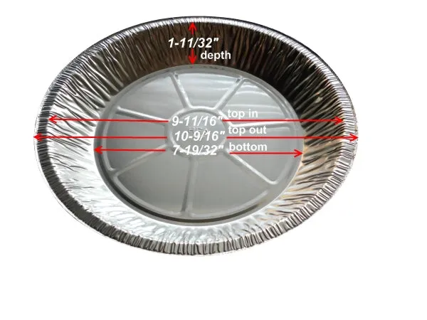 11" Extra Deep Foil Pie Pan 1 13/32" Deep 100/PK