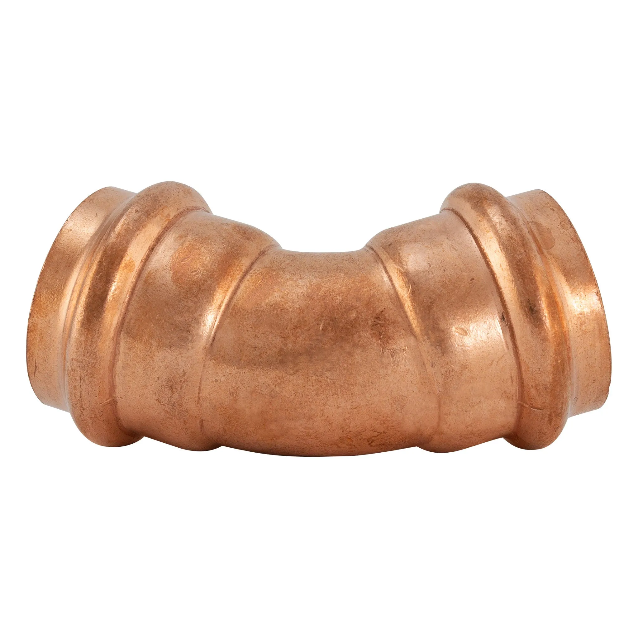 1/2" Press Copper 45° Elbow Fitting (P x P) Low Lead ProPress Compatible