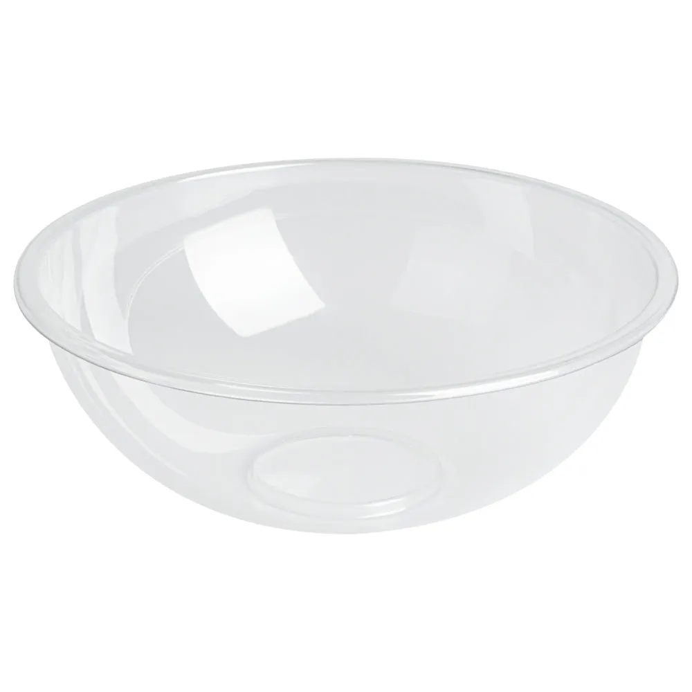 21 oz Round Clear Plastic Salad Bowl - 6 3/4" x 6 3/4" x 2 1/2" - 200 count box