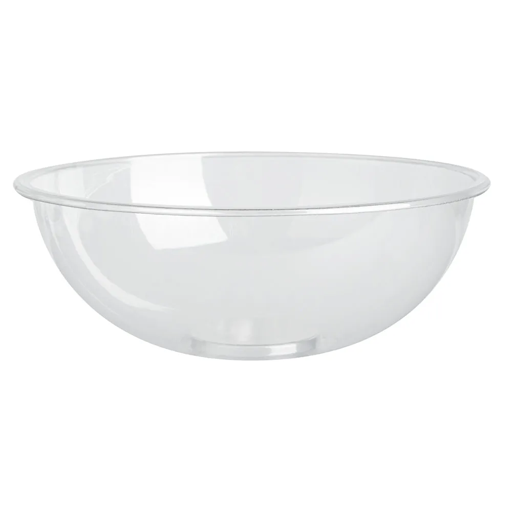 21 oz Round Clear Plastic Salad Bowl - 6 3/4" x 6 3/4" x 2 1/2" - 200 count box