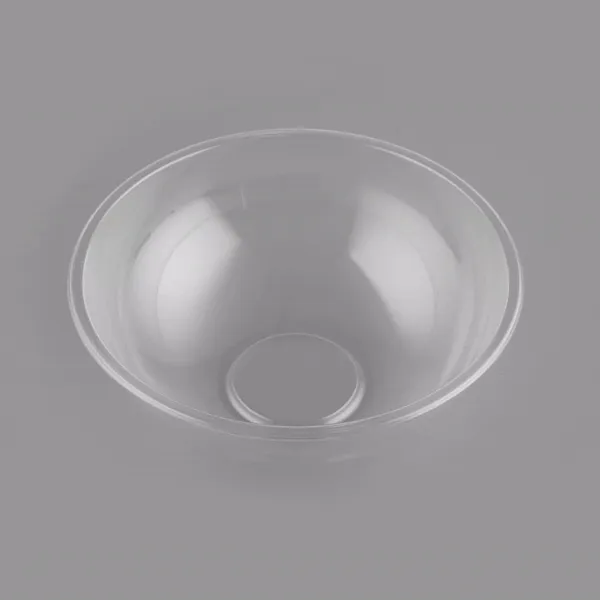 21 oz Round Clear Plastic Salad Bowl - 6 3/4" x 6 3/4" x 2 1/2" - 200 count box