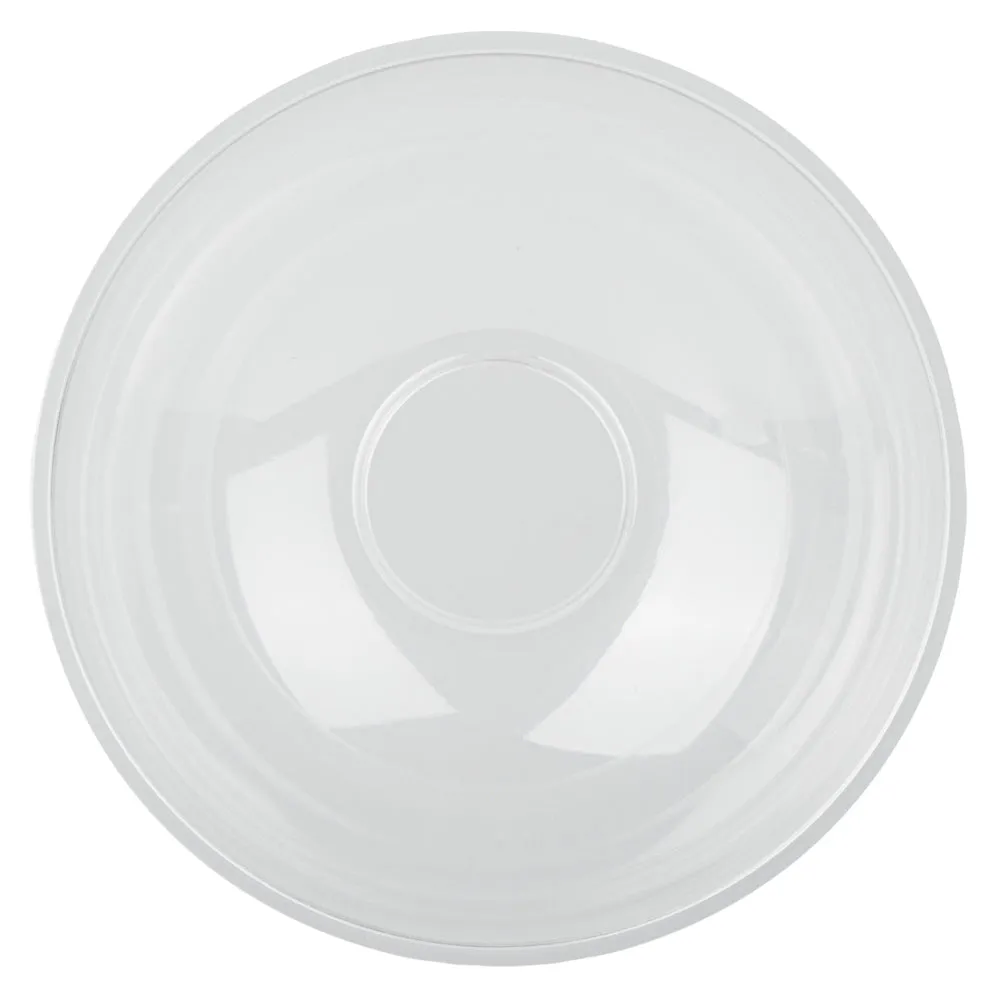 21 oz Round Clear Plastic Salad Bowl - 6 3/4" x 6 3/4" x 2 1/2" - 200 count box