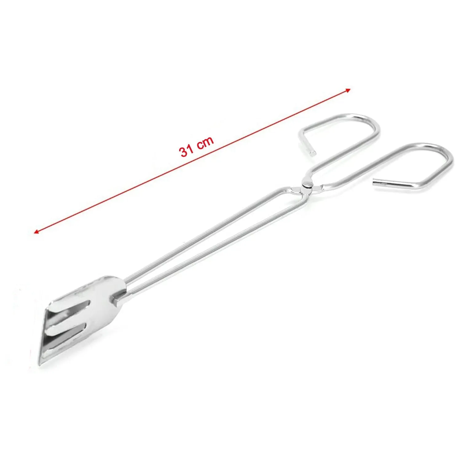 2883 31cm MULTI FUNCTIONAL METAL BBQ CLIP TONGS CLAMP FOR GARBAGE CHARCOAL SERVING TOOLS