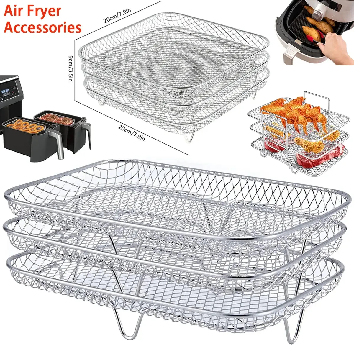 3-layers Air Fryer Rack