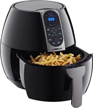 3.7-Quart Programmable Air Fryer with 8 Cook Presets