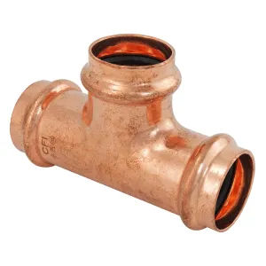 4" Press Copper Tee Fitting P x P x P Low Lead ProPress Compatible