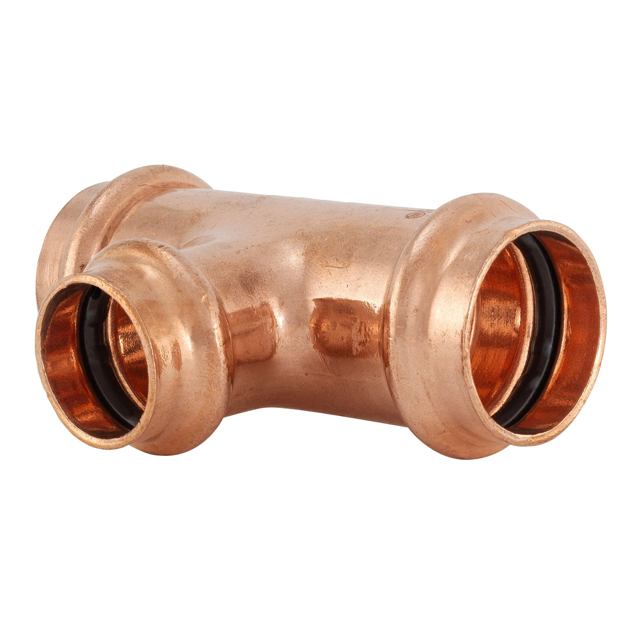 4" x 4" x 3/4" Press Copper Reducing Tee P x P x P Low Lead ProPress Compatible