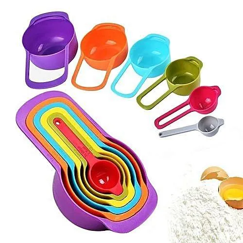 6 Pieces Nested Measuring Cups and Spoons Set-XYGM20080023O