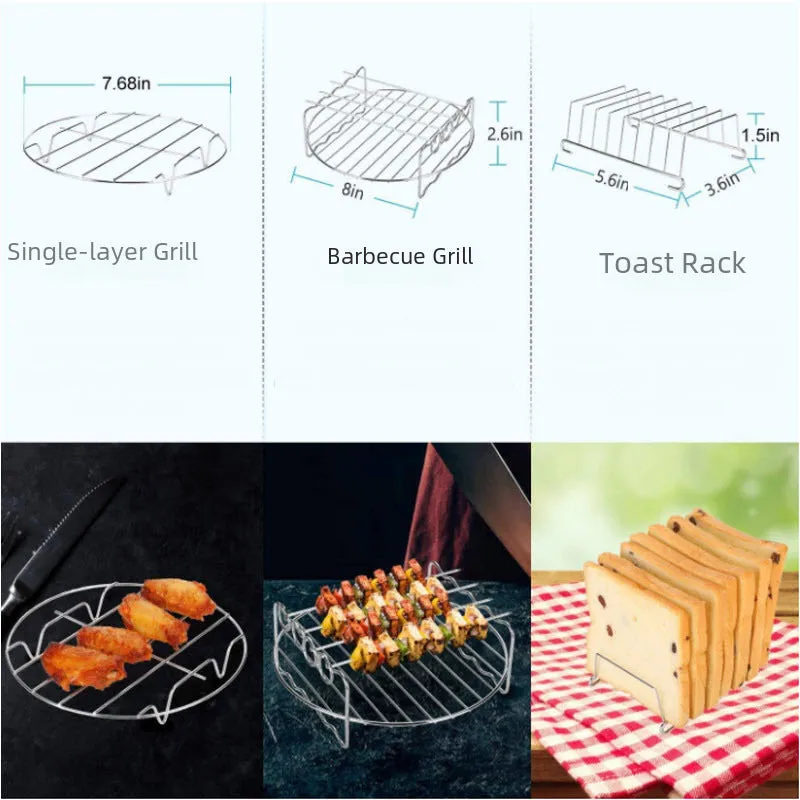 8-in-13-Piece Air Fryers Accessory Set