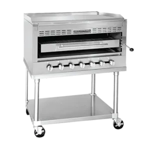 American Range HD36-RGBSH Griddle on Overfire Broiler