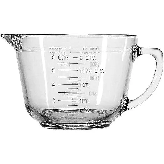 Anchor Hocking | Glass Batter Bowl | 2QT / 8 Cups