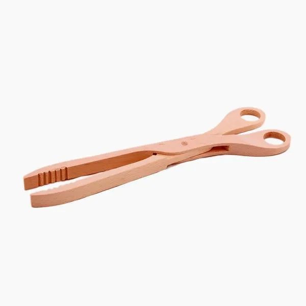 Beechwood Scissor Tongs