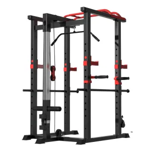 Bench press squat rack gym gantry weightlifting barbell bar rack full set of equipment