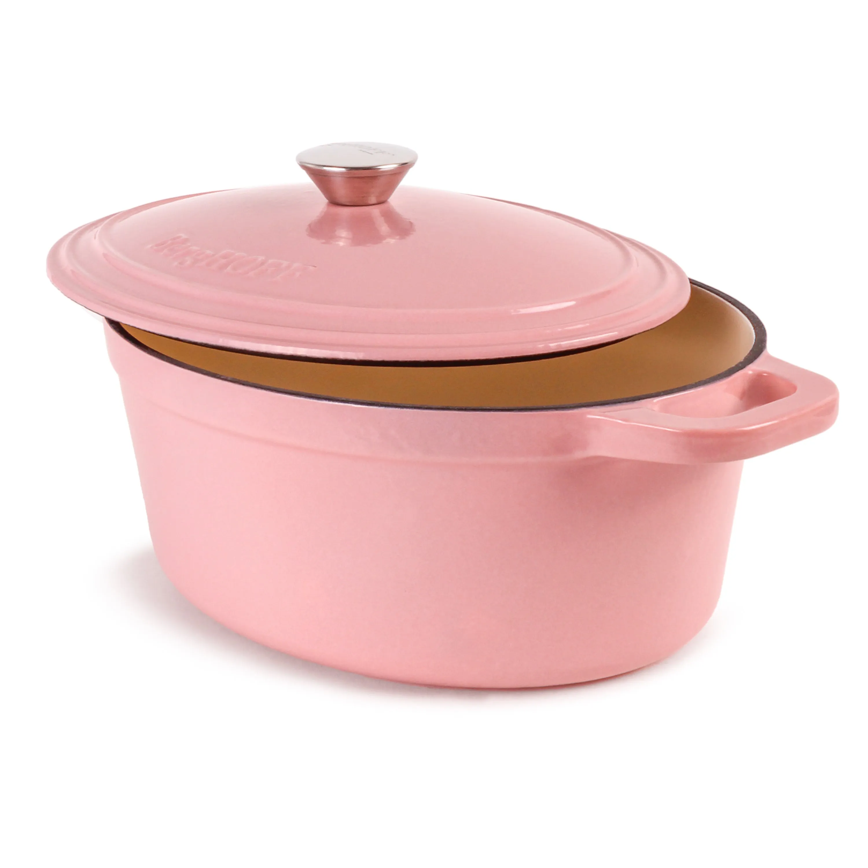 BergHOFF Neo 4pc Cast Iron Cookware Set, 5qt. & 8qt., Pink