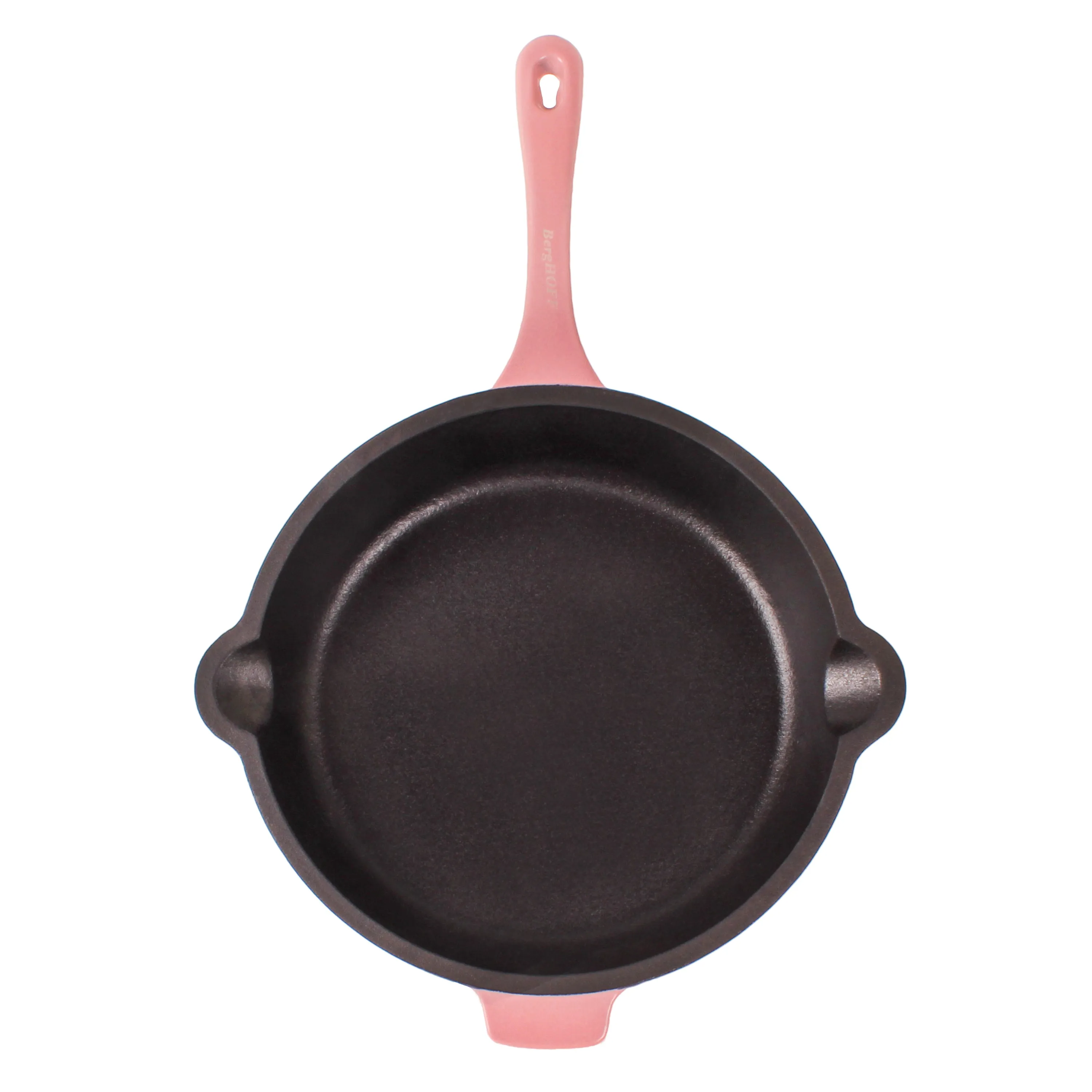 BergHOFF Neo 5pc Cast Iron Dutch Oven Set with 10" Fry Pan, 3qt. & 5qt., Pink