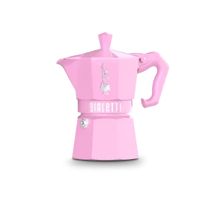 Bialetti Moka Exclusive 3 Cup Stovetop Espresso Maker, Pink