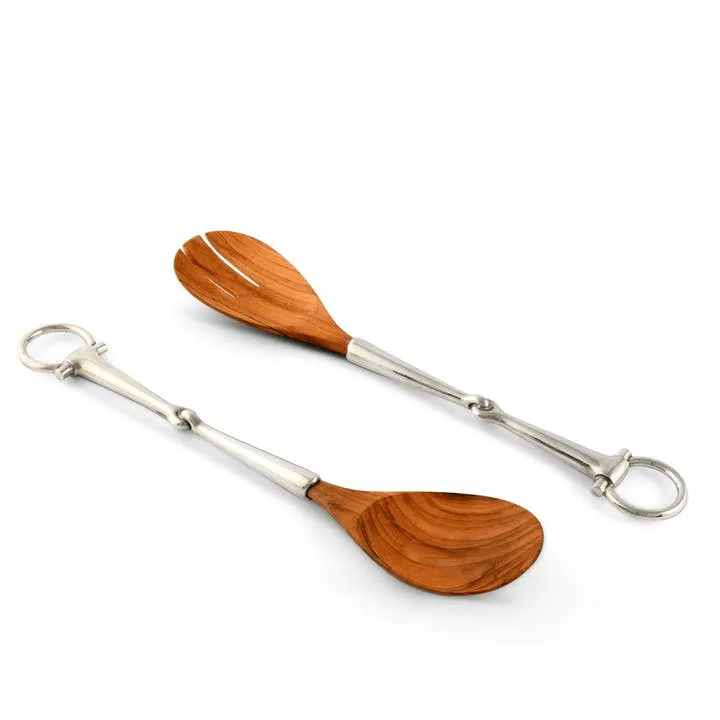 Bit Wood Salad Server Set