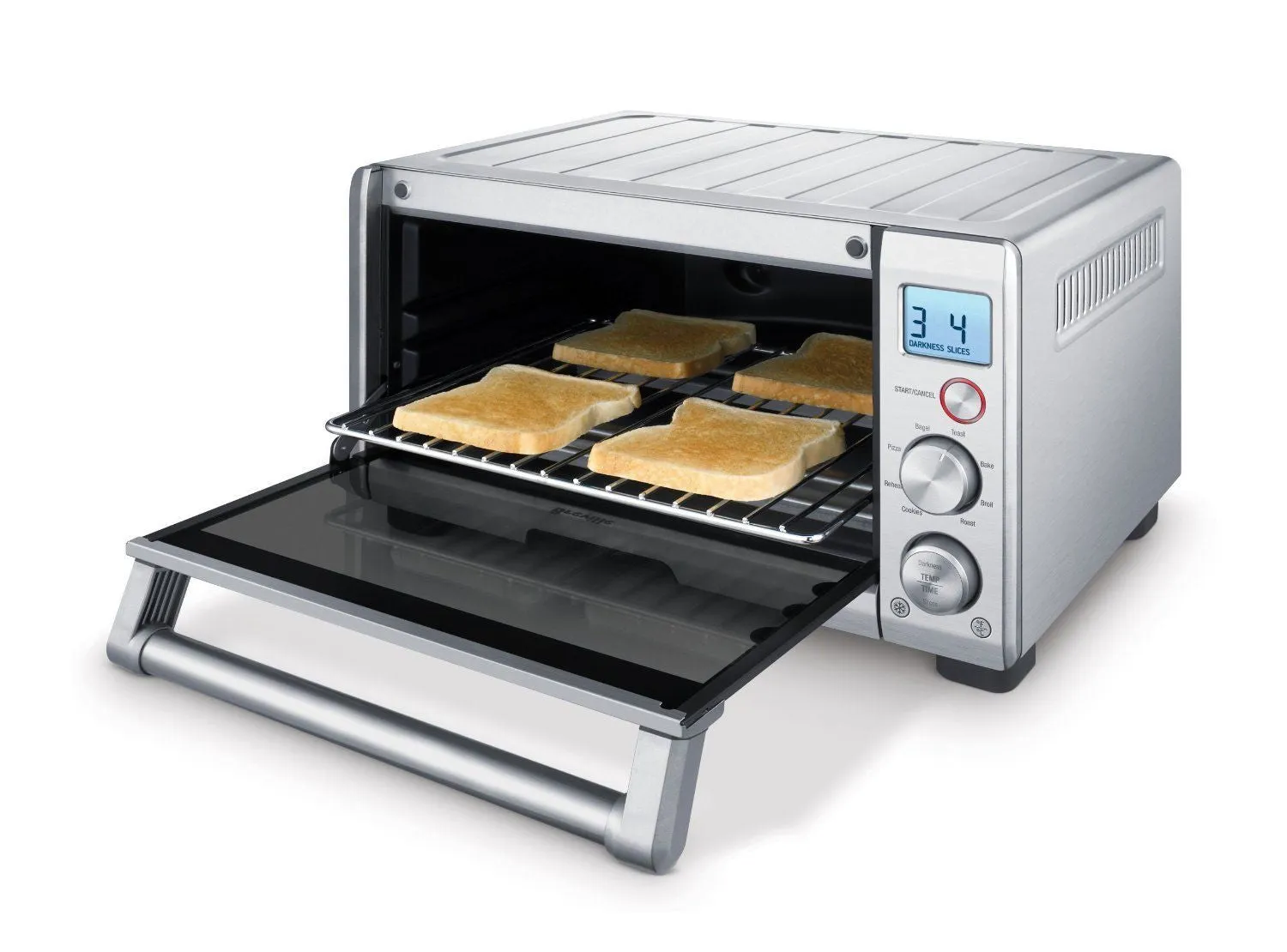 Breville BOV650XL the Compact Smart Oven, Countertop Electric Toaster Oven, Brushed Stainless Steel