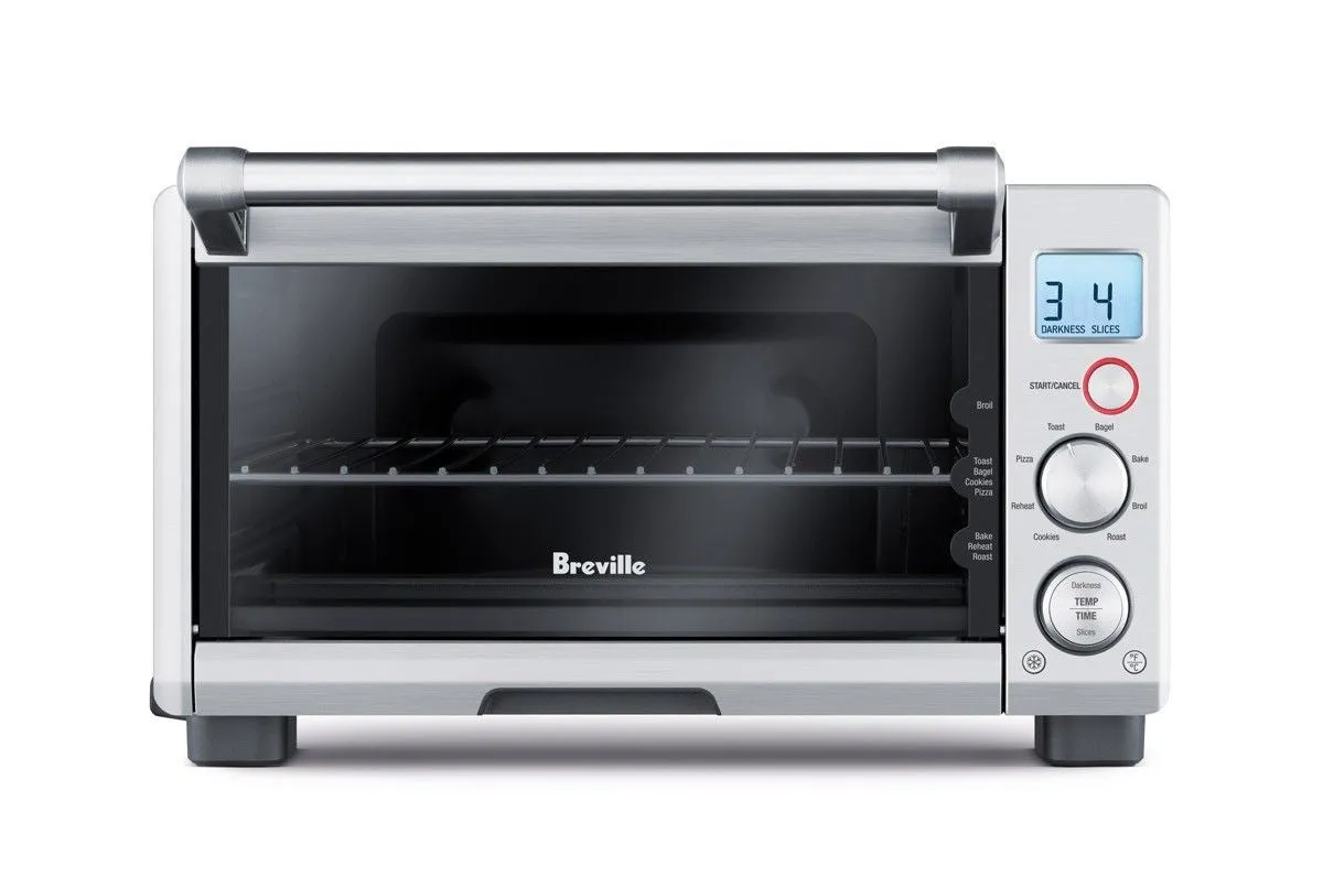 Breville BOV650XL the Compact Smart Oven, Countertop Electric Toaster Oven, Brushed Stainless Steel