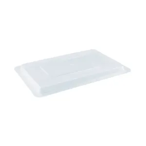 CAC China FS1H-CV-C Cover Food Storage Box PC Half Size Clear 18x12" /Each