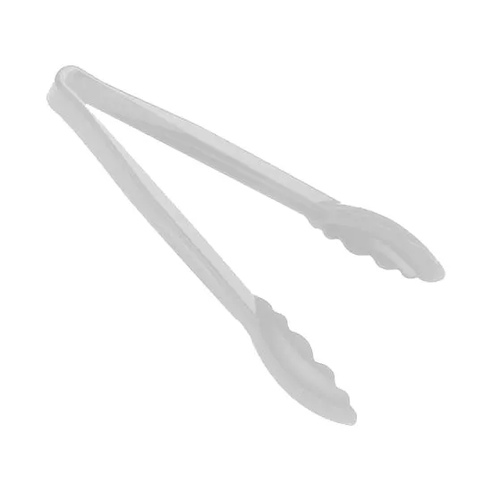 Cambro 12TGS148 Lugano Scallop Grip Tongs, White, 12"