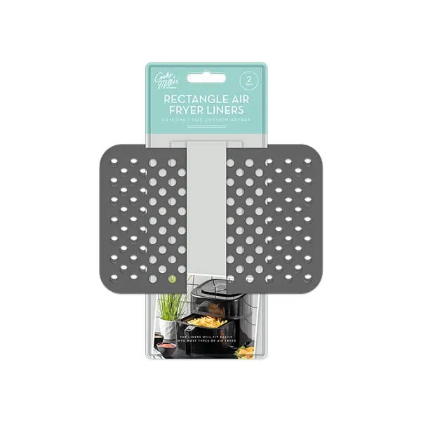 C&M Rectangle Air Fryer Liners 2 Pack