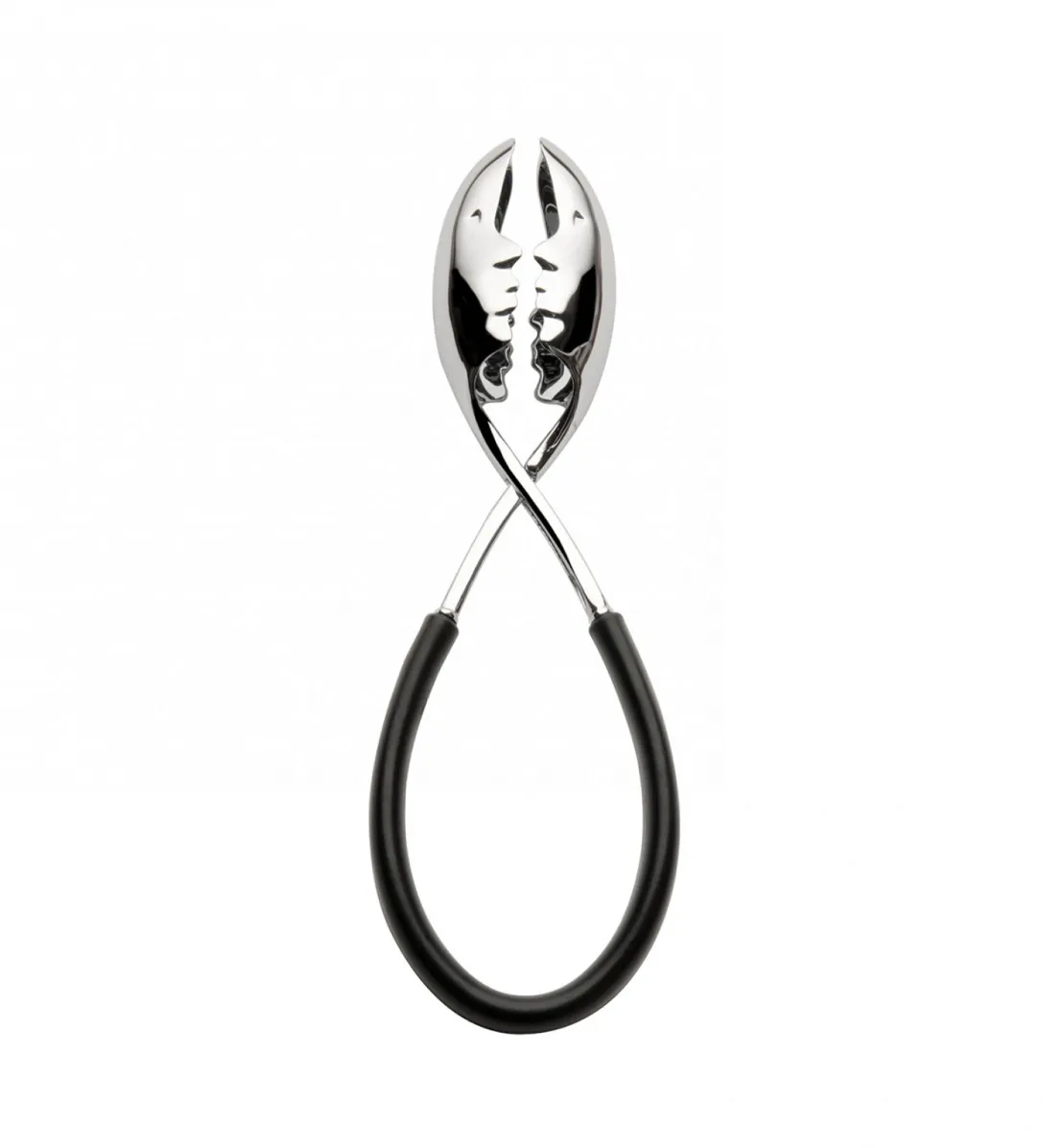 Casa Bugatti Kiss Salad Tongs, Black