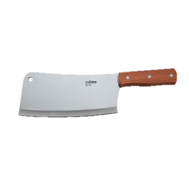 Cleaver 8" x 3-1/2" Heavy Duty Stainless Steel Blade with Wooden Handle