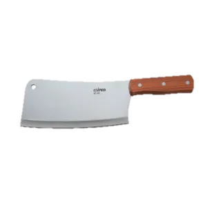 Cleaver 8" x 3-1/2" Heavy Duty Stainless Steel Blade with Wooden Handle