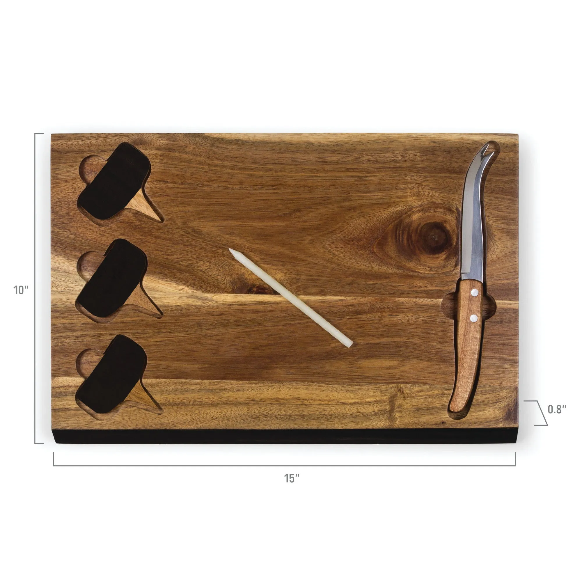 Cleveland Browns - Delio Acacia Cheese Cutting Board & Tools Set