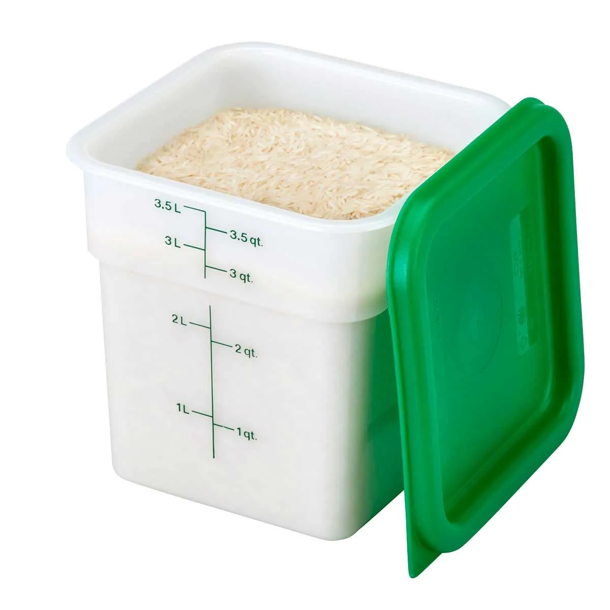 Culinary Essentials by Cambro SFC2452 CamSquare Storage Container Lid, Kelly Green, 2 & 4 qt.