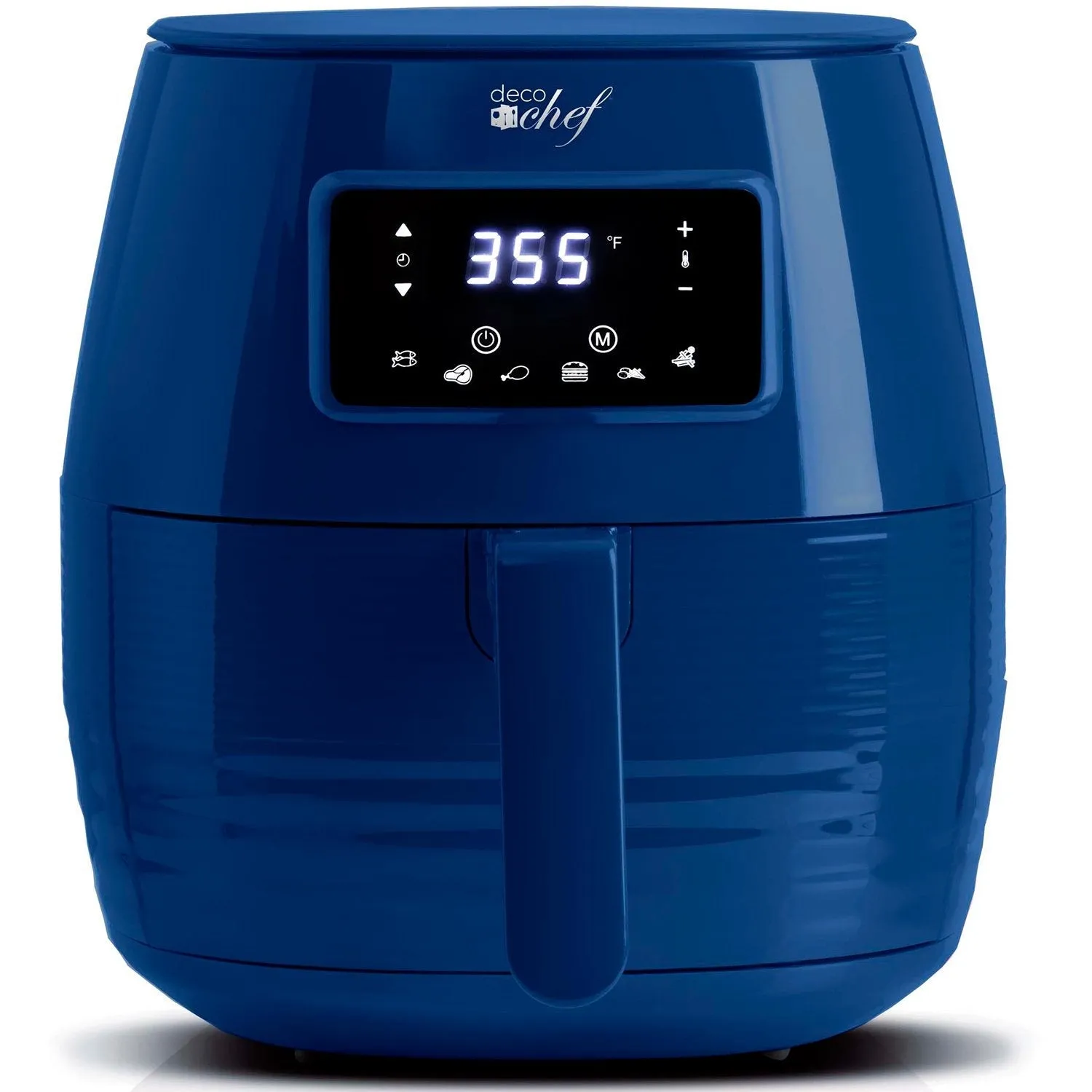 Deco Chef Digital 5.8QT Electric Air Fryer - Blue Healthier & Faster Cooking