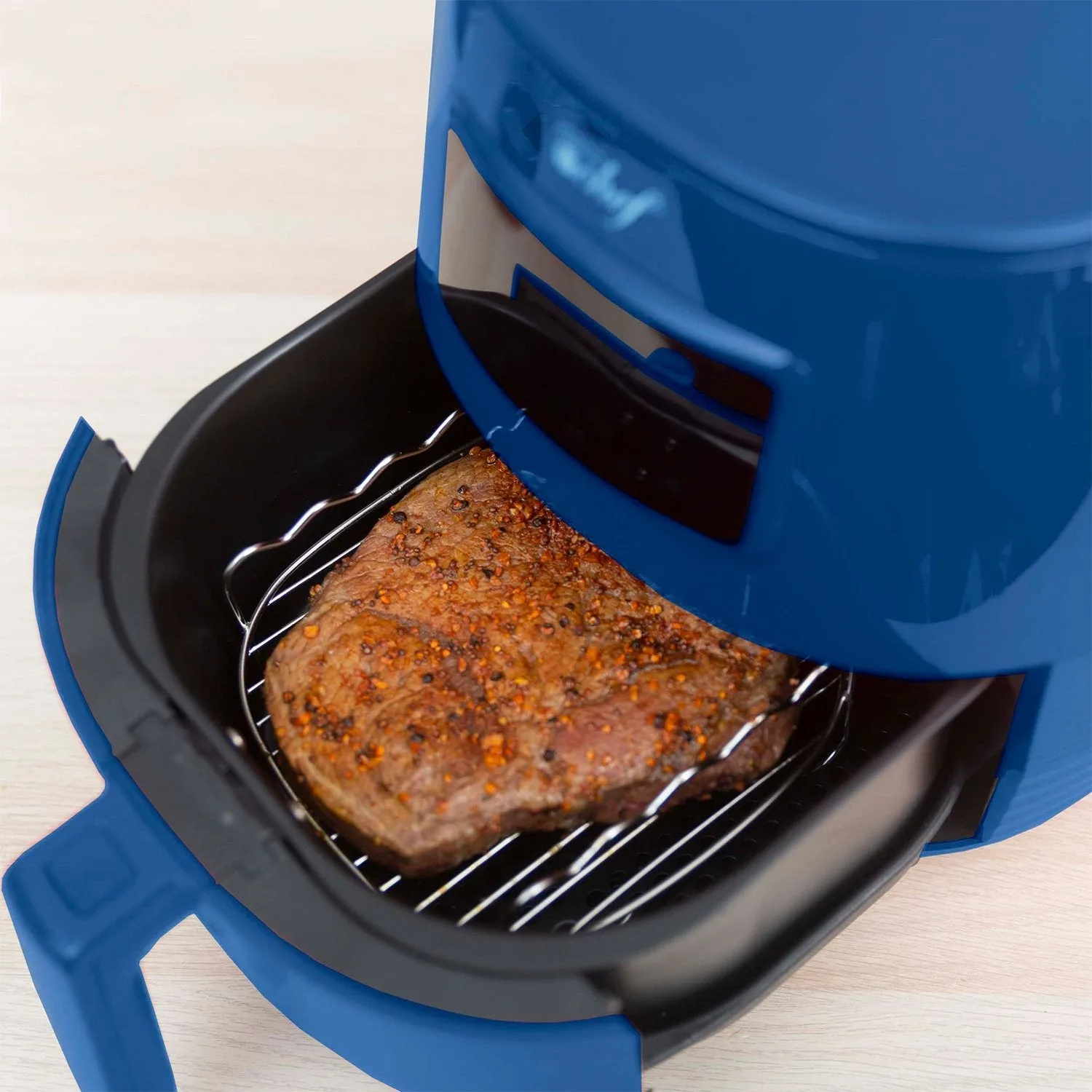 Deco Chef Digital 5.8QT Electric Air Fryer - Blue Healthier & Faster Cooking