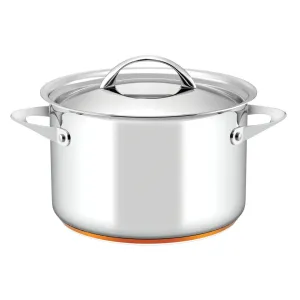 Essteele Per Vita Copper Base Stainless Steel Induction Covered Stockpot 24cm (7.1L)