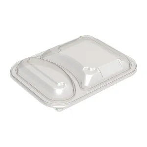 Faerch Hot Deli Deluxe 2 Compartment Takeaway Container Lids (Pack of 365)