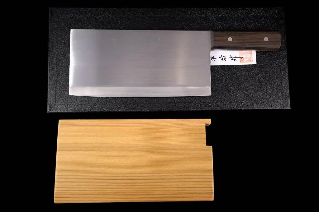 Gesshin Heiji 220mm Semi-Stainless Chinese Cleaver