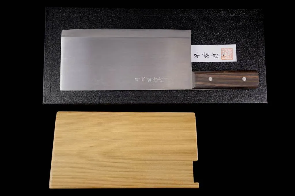 Gesshin Heiji 220mm Semi-Stainless Chinese Cleaver