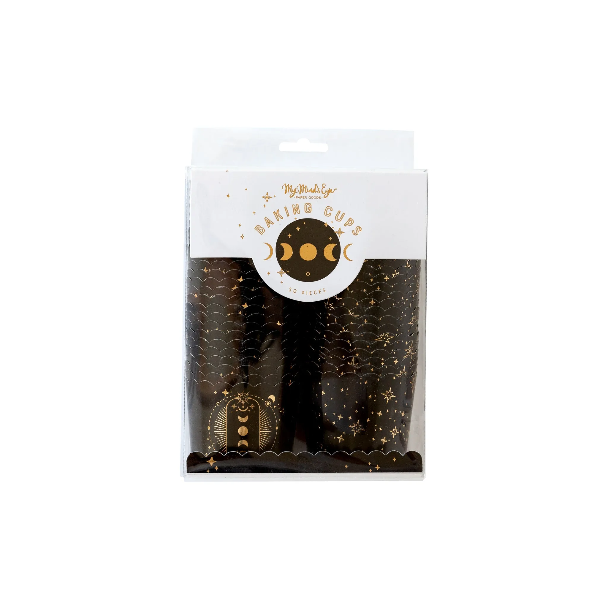 Gold Foil Black Magic Food Cups (50 pcs)