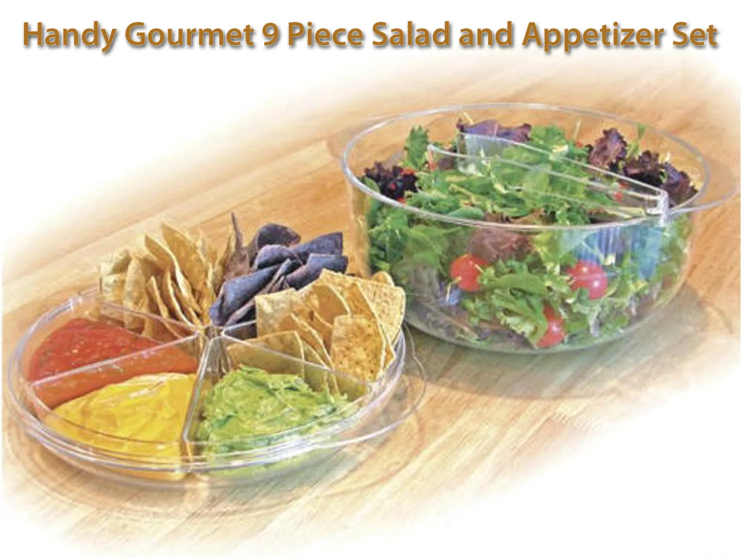 Handy Gourmet 9 Piece Salad and Appetizer Set