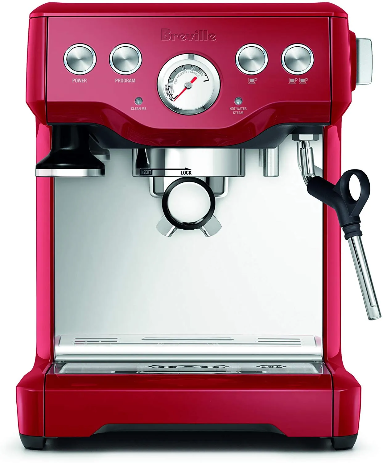 Infuser Espresso Machine, Cranberry Red