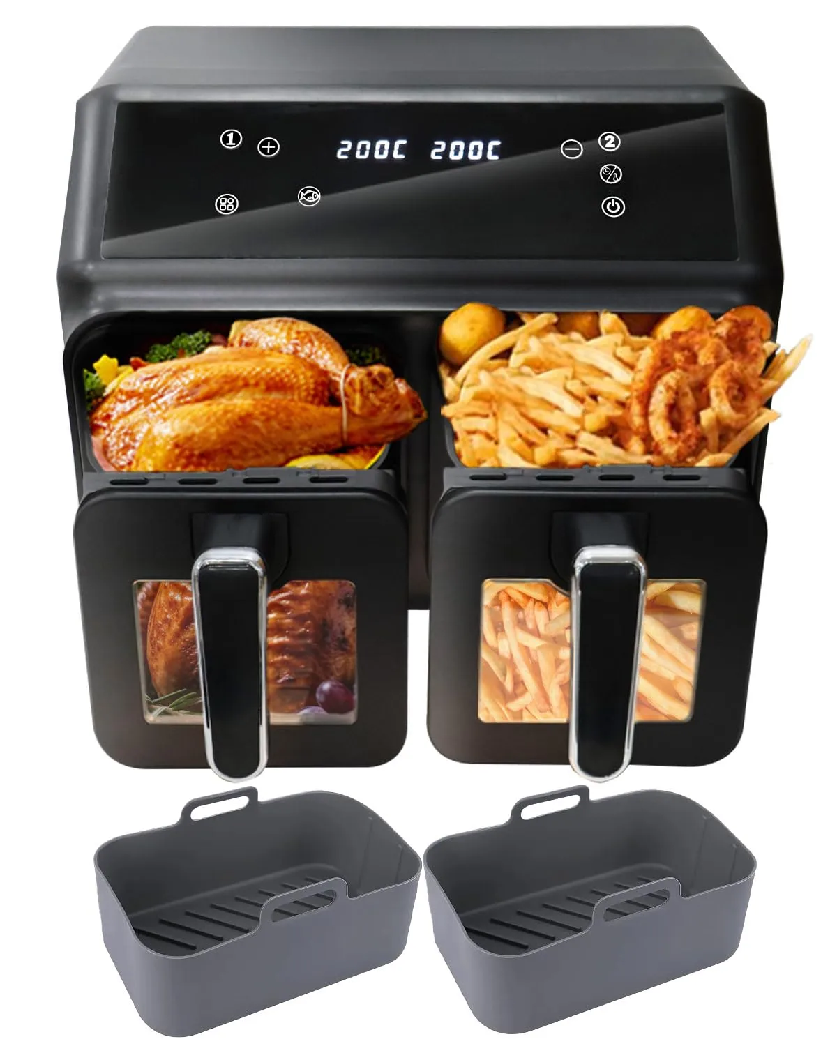 JR JUMIAR Dual Zone Digital Air Fryer 9L (New)