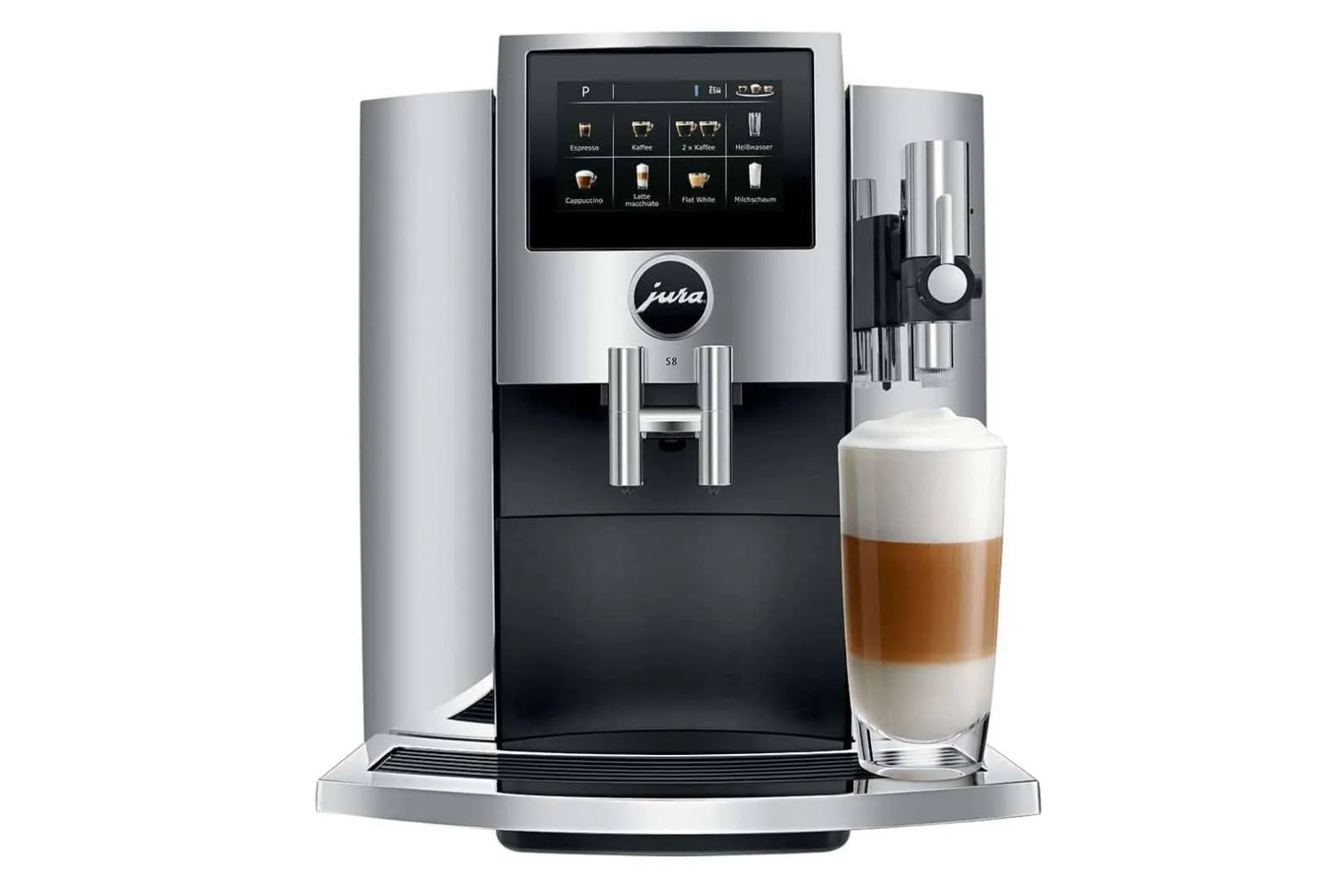 Jura S8 Super Automatic Espresso Machine - Chrome