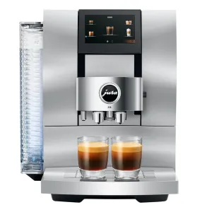 JURA Z10 Aluminum White Super Automatic Espresso Machine, Makes 32 Hot and Cold Beverages #15361