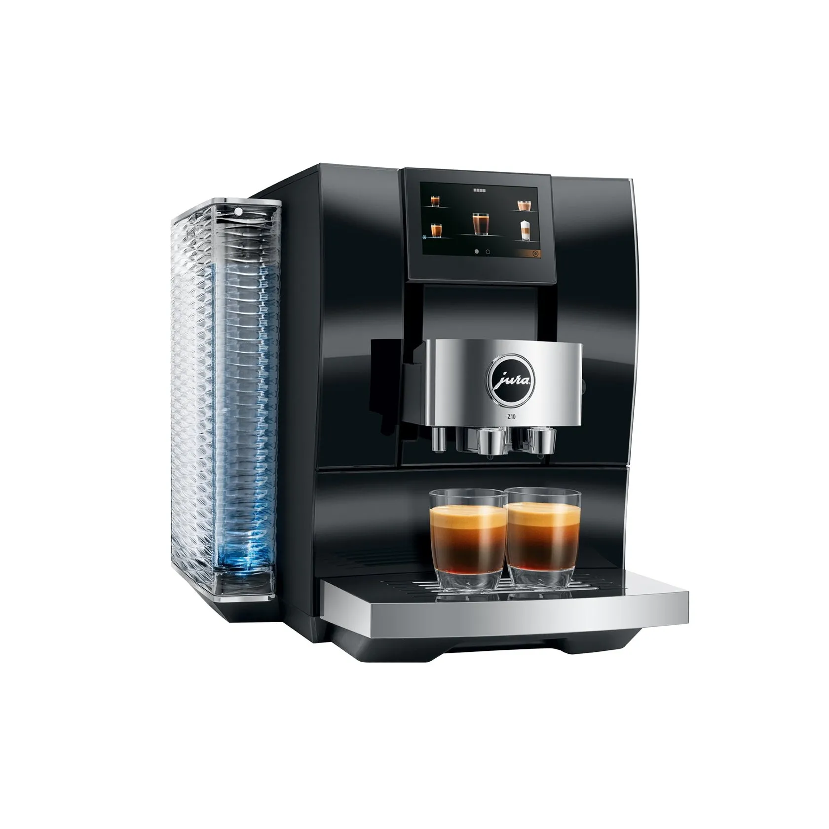 JURA Z10 Diamond Black Super Automatic Espresso Machine, Makes 32 Hot and Cold Beverages #15464