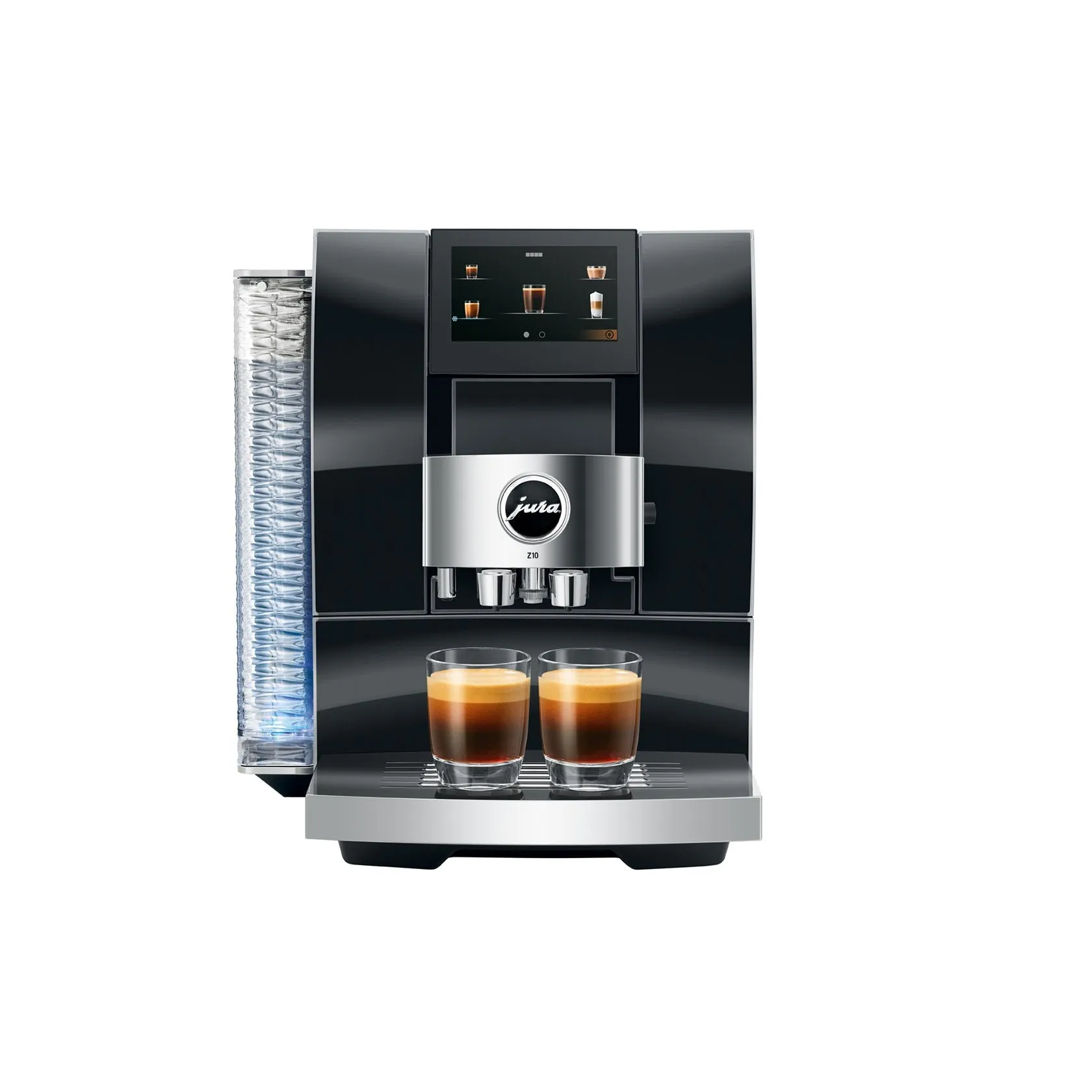 JURA Z10 Diamond Black Super Automatic Espresso Machine, Makes 32 Hot and Cold Beverages #15464