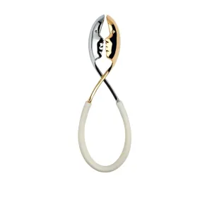 Kiss White Tongs in Silver and Gold