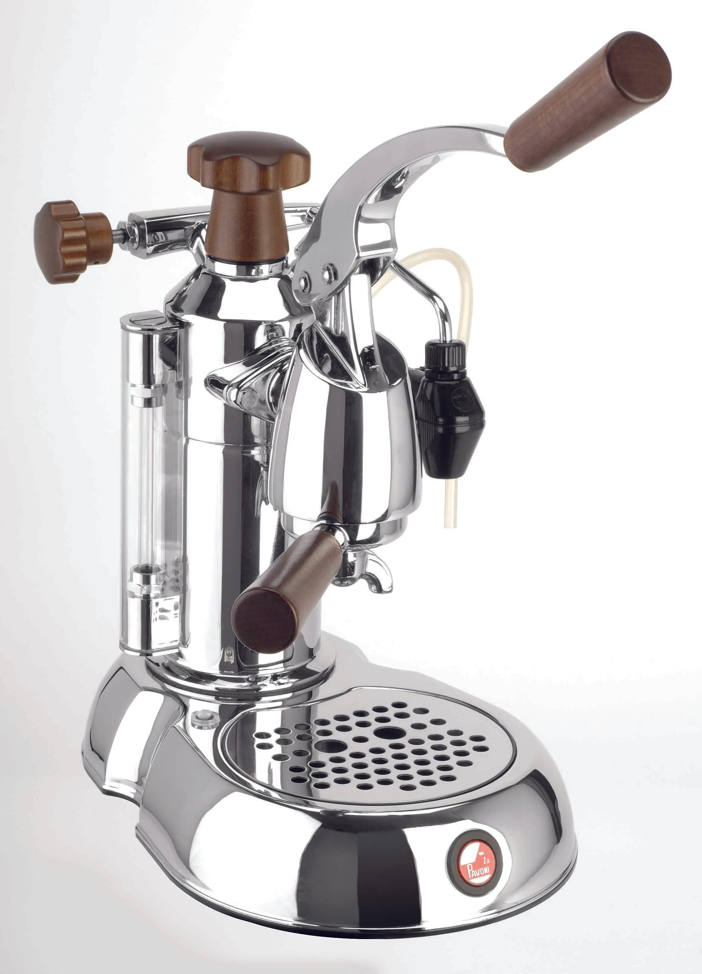 La Pavoni "Stradivari"  Europiccola 8 Cup - Chrome with Wood #ESW-8  PREORDER NOW